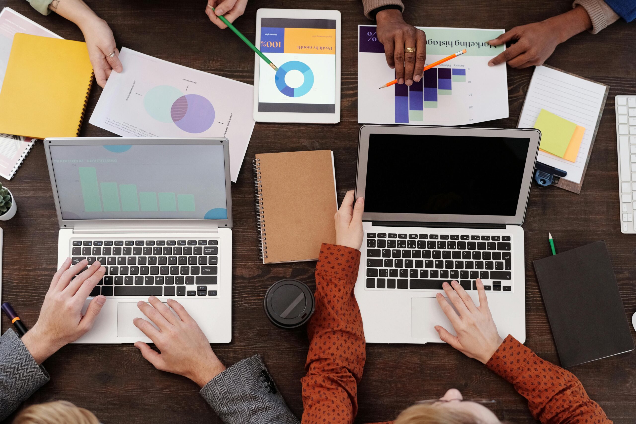 Nonprofit digital marketing agency reviewing website strategy and performance