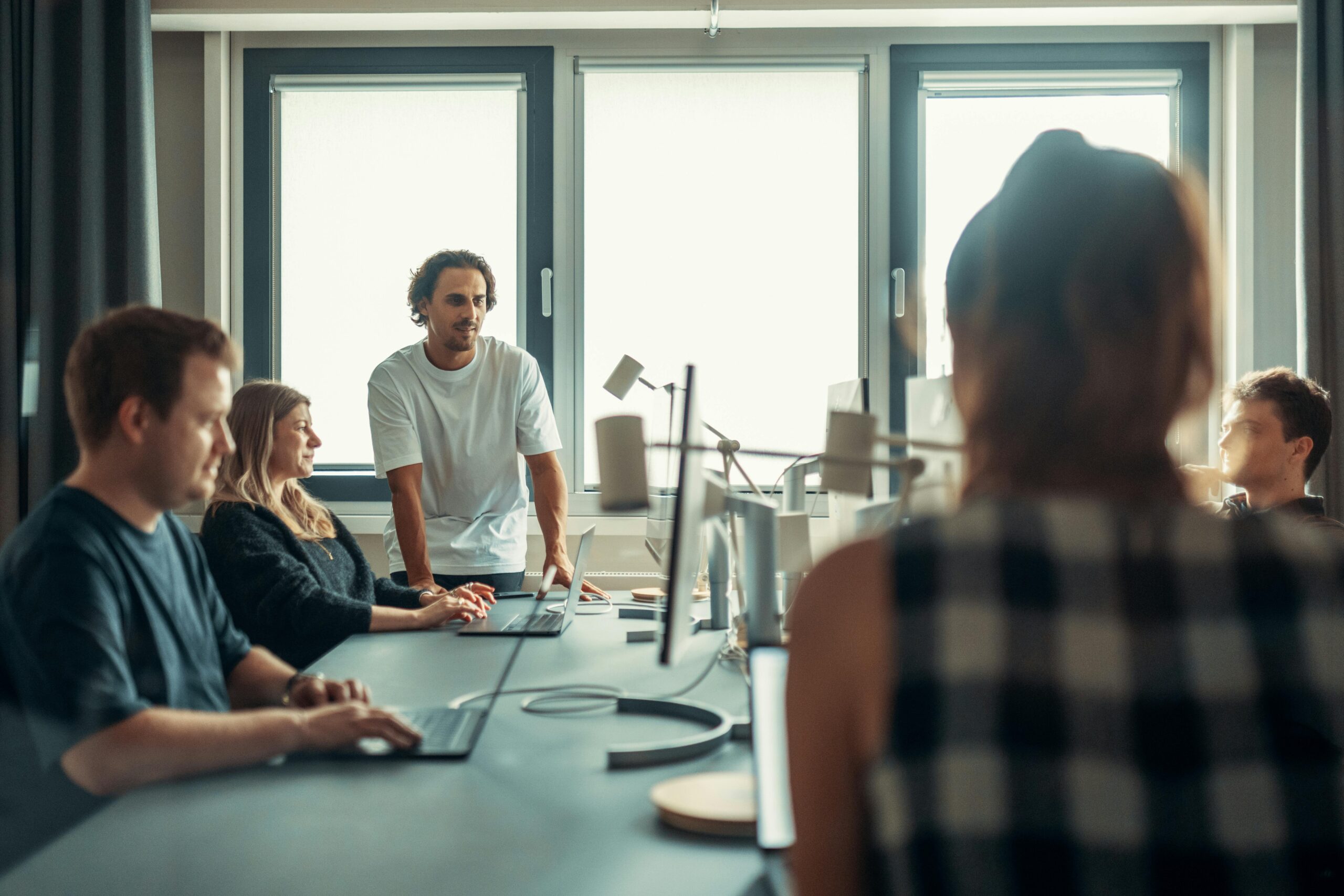 Mid-sized nonprofit team reviewing technical SEO and website performance data